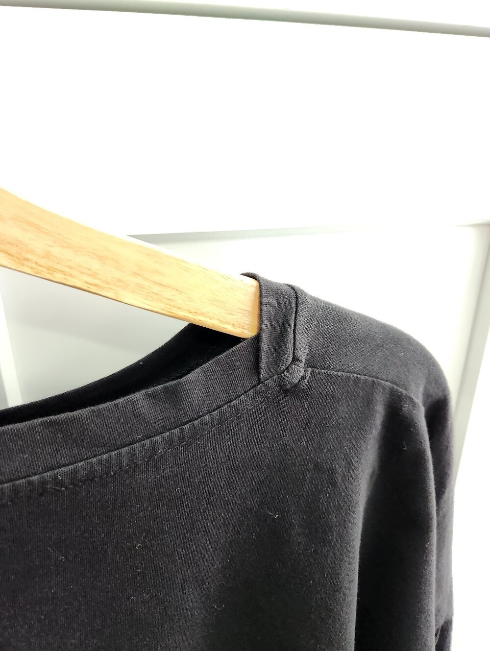 PLANET By Lauren G Pima Cotton Boxy Long Sleeve Tee Cube One Size Lagenlook - Picture 7 of 12